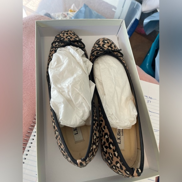 LK Bennet Animal Print Flats - Picture 7 of 8